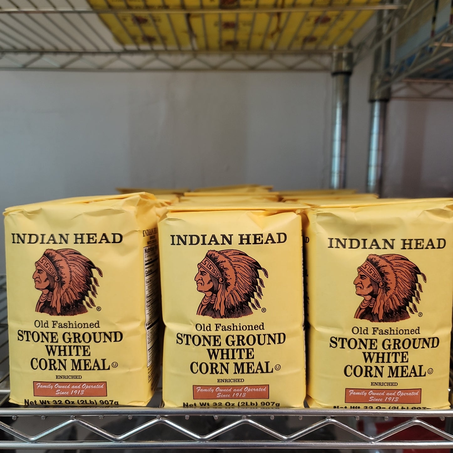 Indian head corn meal (white)