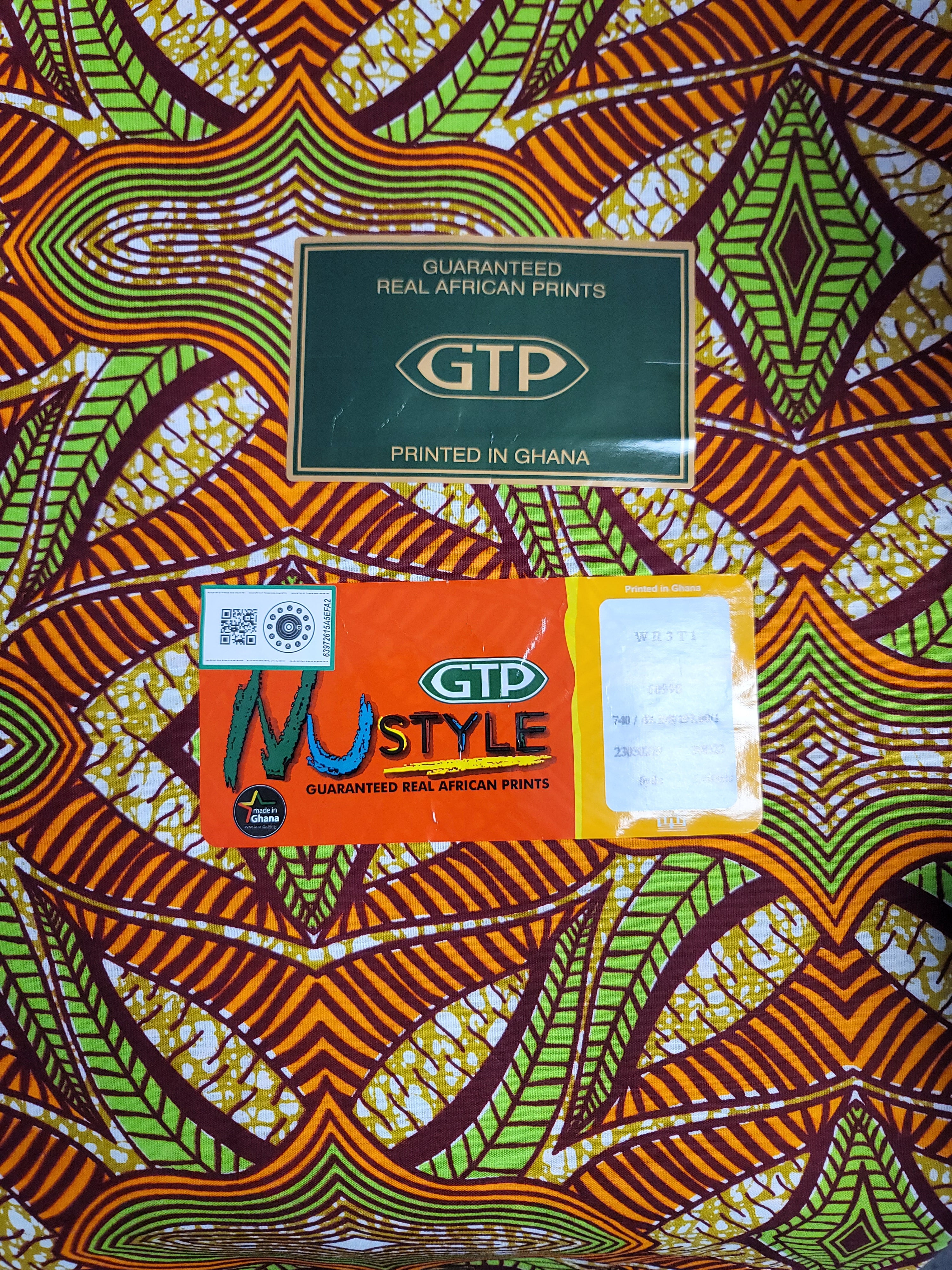 GTP Nustyle Ghana Real Wax Print/African Print Fabric 100% Cotton orders 6 Yards