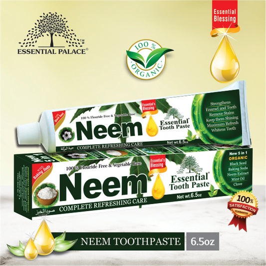 Essential Neem toothpaste 6.05oz Organic Flouride free