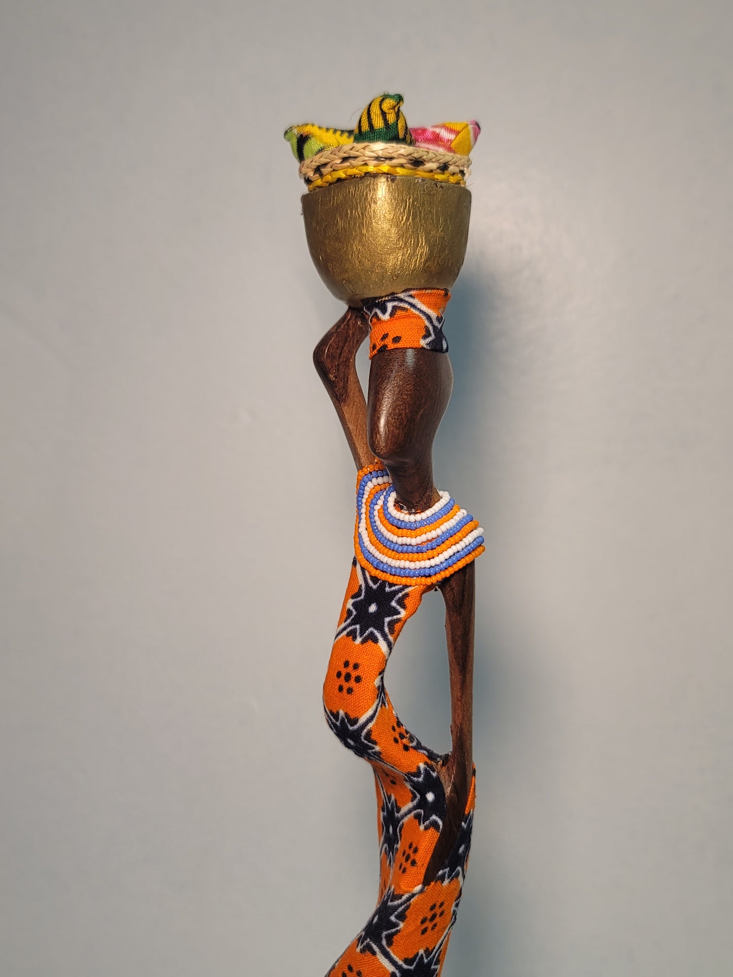 African woman miniature art piece