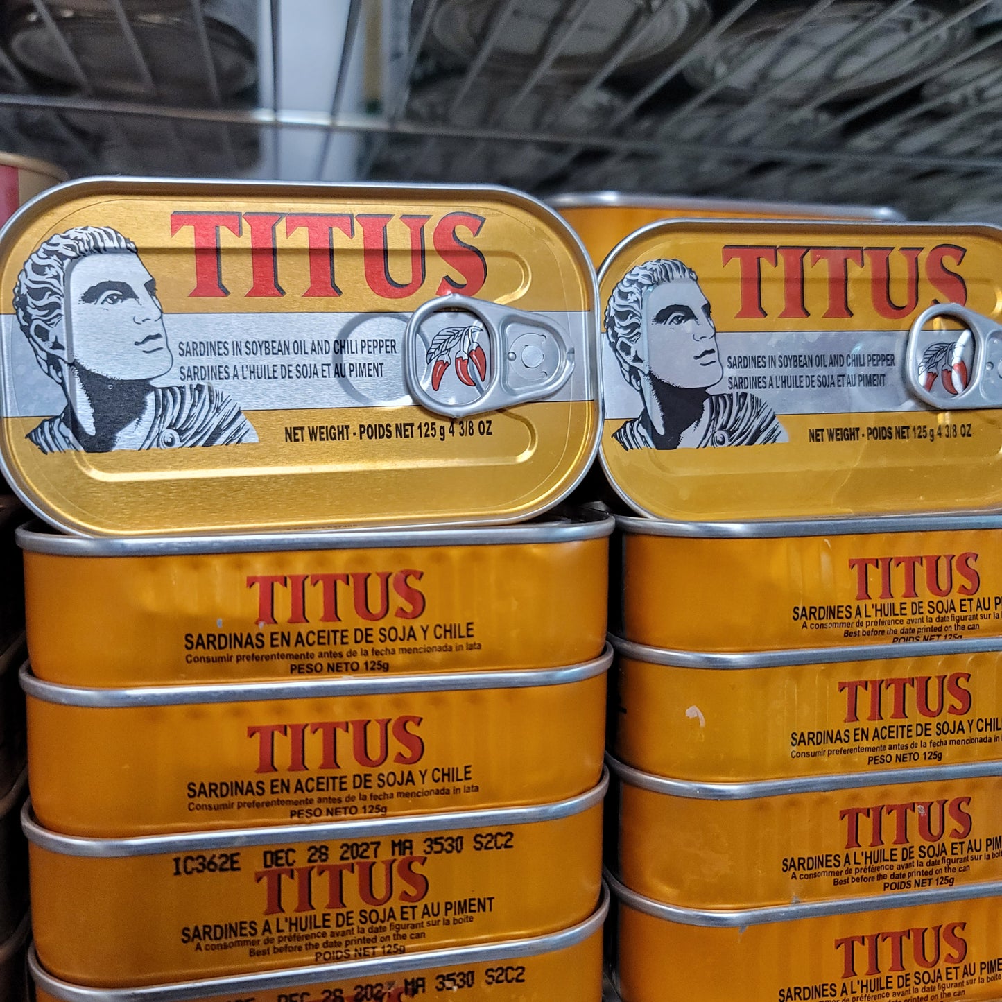 Titus Sardine Hot 125g